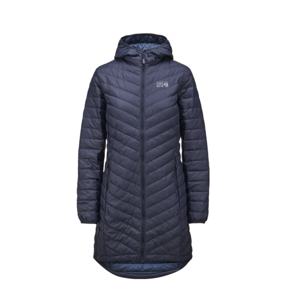 NWT Mountain Hardwear Glen Alpine Down Parka - XS, navy, 650 fill power